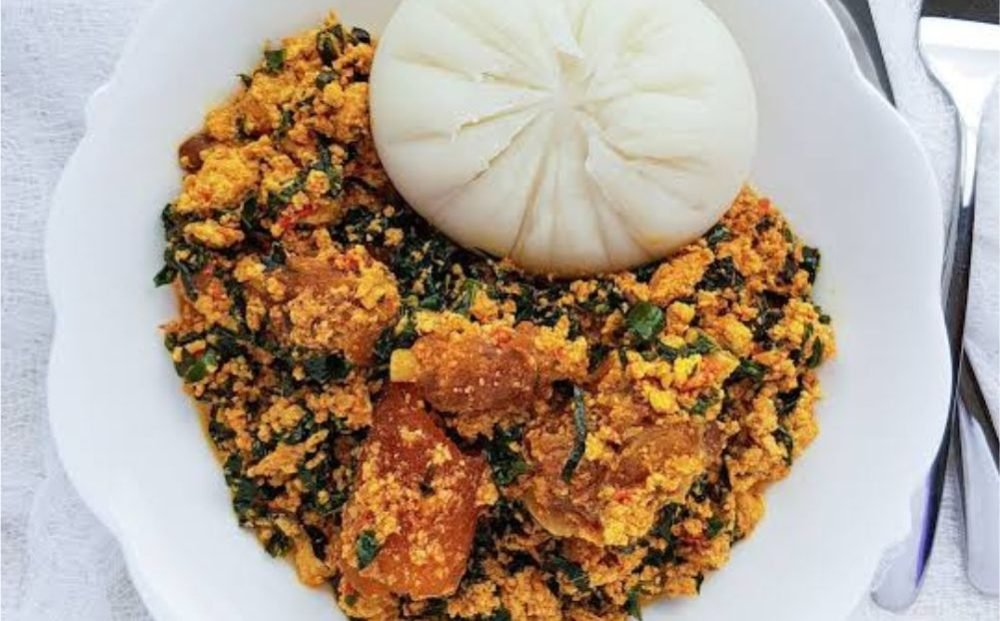 Semovita with Vegetable_Egusi